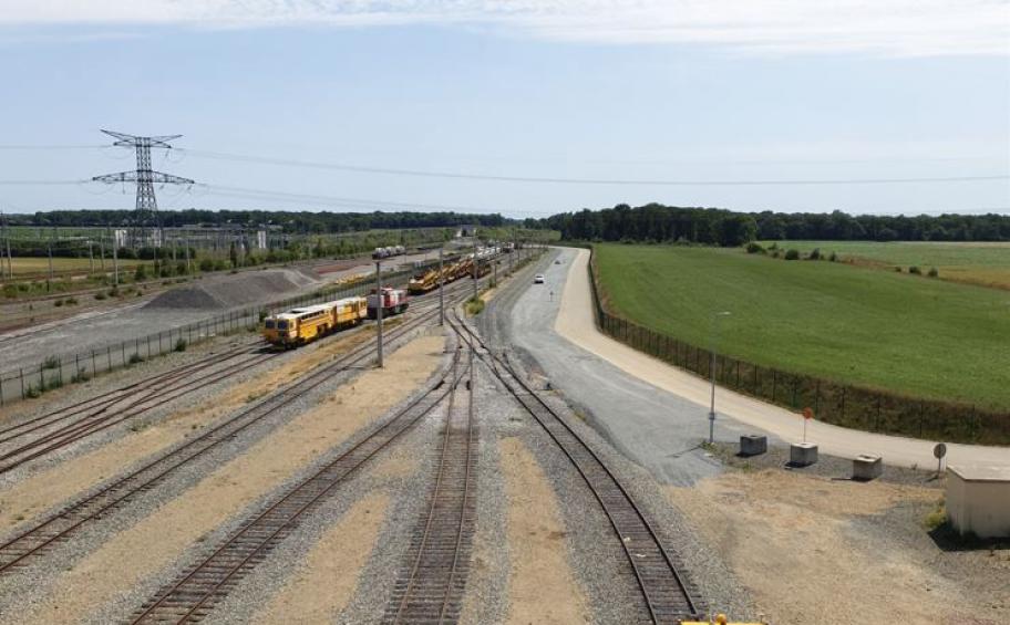 Sur le site de maintenance ECM de Juigné-sur-Sarthe (72), Eiffage Rail a réalisé une voie d'essais de 400 m